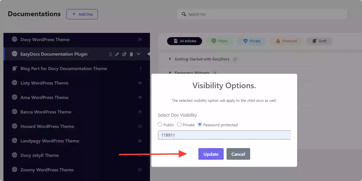 EazyDocs Password Protected Documentation System 